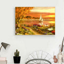 5D DIY Full Drill Diamond Painting Sunset Embroidery Mosaic Craft Kit Decor