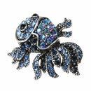 Crystal Fish Brooches Pin Women Alloy Shinny Rhinestone Goldfish Brooch Pin