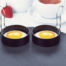 2x Nonstick Fried Egg Mold with Handle Round Pancake Molds Eggs Frying Mould BX