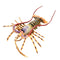 Realistic Solid Underwater World Animals Models Lifelike Large Size Lobster U4B9
