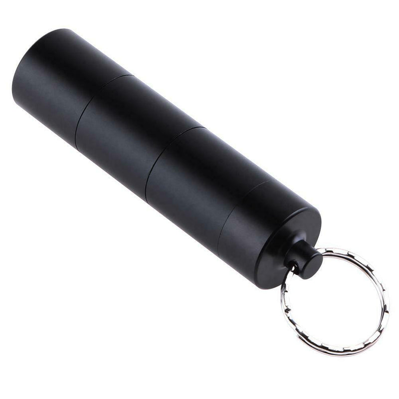 Portable Waterproof Outdoor Medicine Pill Container Aluminum Case Keychain