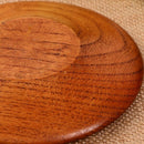 Environmentally Friendly Solid Round Bowl Wooden Cutlery Dishes Home Kitche