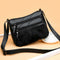 Fashion Women Splicing PU Rabbit Shoulder Bag Multi-pocket Messenger Purse