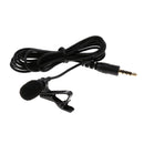 Durable 3.5mm Plug Clip-on Mini Lapel Lavalier Microphone for Cell Phone Pad PC