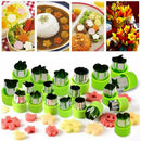 Set of 20 Fruit and Vegetable Cookie Cutters 8 Large Stainless Steel Cookie