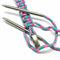 2Pcs Paracord Rope Bracelet Knitting Needle Stainless Steel Paracord Weavin Q9F7