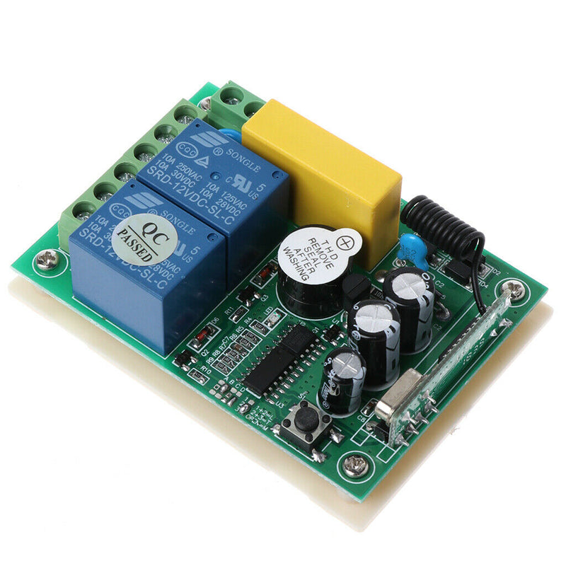 2Pcs AC 220V RF 433Mhz Wireless Remote Controls Switch 2CH Relay Receiver Module