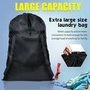 23.8x36.2" Laundry Bag Backpack Travel Storage Drawstring Dirty Clothes Holder