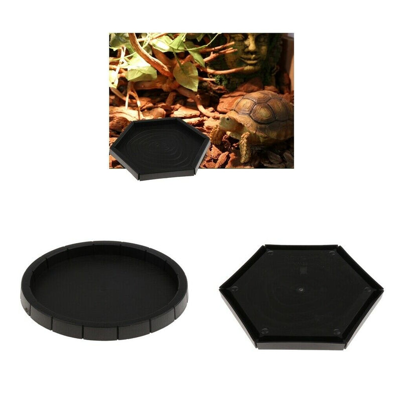 2 Pcs Mealworm Worm Feeder Bowl Food Water Dish for Reptile Vivarium Terrarium