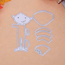 4pcs Watermelon Boy DIY Stencil Cutting Dies â€‹Scrapbook Embossing Card Gift