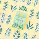 45pcs/lot green leaves Plant Paper Diary Mini box Stickers DIY Stic ^i