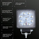 90W Square Car Headlight 9Led Cool White Light 4 Inch Car Work Light Led Tr E6E4