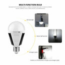 LED Solar Light Bulb 7W E27 Tent Camping Fishing Solar Lamp Rechargeable Newly