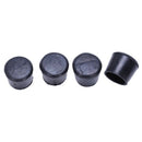 24 Pieces 25mm Black Round Rubber Leg Foot Lid Holder for Furniture Chairs