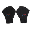 Swimming Diving Training Exercise Hand Paddle Webbed Gloves Neoprene Black