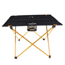 Folding Aluminum Camping Picnic Table Dining Desk Outdoor Gear Orange