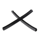 2Pieces Longboard Protective Strip Outdoor Skateboarding Accessories Black