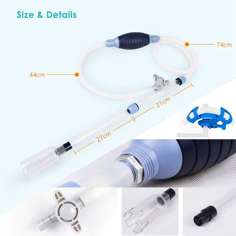 Aquarium Water Changing And Gravel Cleaner Vacuum Tool With Filter Function T3V6