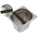 Stainless Steel Espresso Coffee Knock Box With Rubber Container Coffee Grou