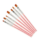 Pro Lots 7Pcs Nail Art UV Gel DIY Pen Kit Liner Painting Drawing Brushes Set