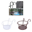 2Pieces Rustic Potted Flower Hangin Basket Planter