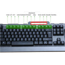1X(Wireless Gaming Keyboard Mouse Combo Set Metal Panel Game Gamer 2.4Ghz 2