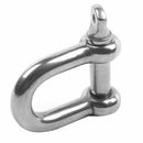 Stainless Steel 10mm 25/64 inch Screw Pin Chain D Dee Shackle Hardware Rigg