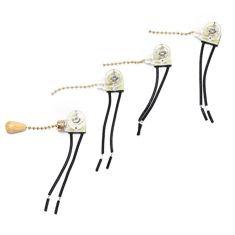 4pcs home ceiling fan lamp wall light replacement pull chain cord switch S.AU