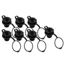 7x Replacement Air Valve Caps For Inflatable Boat Raft Airbed Blocker Black