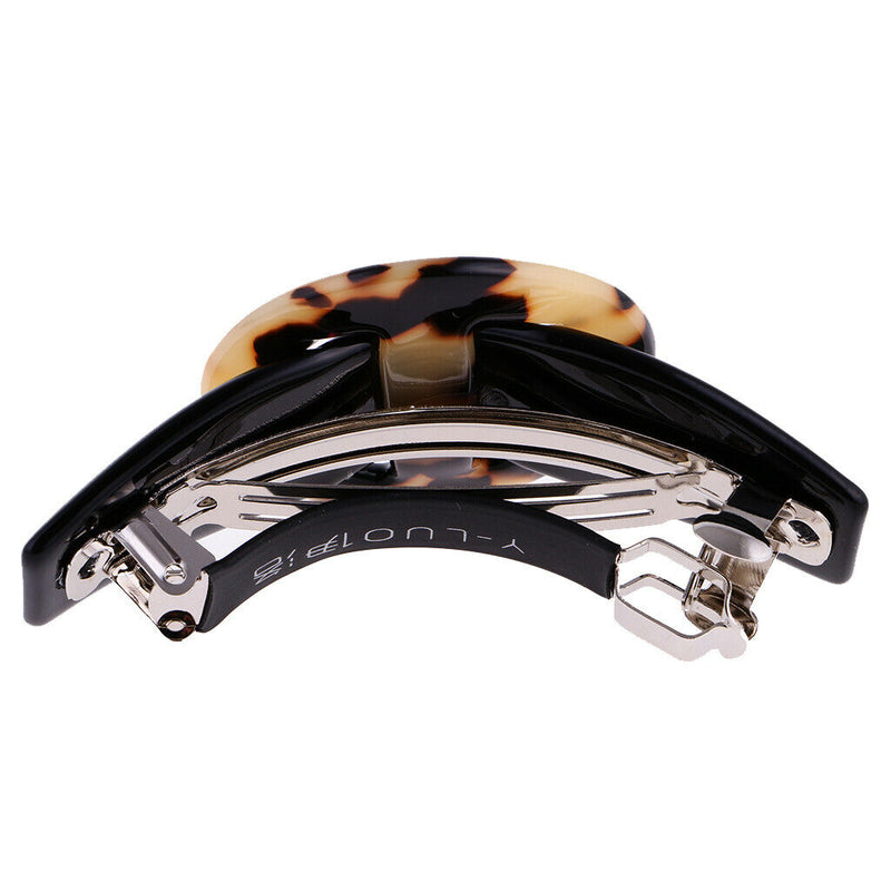 Women Girls Spring Fastening Barrette Clip Ponytail Holder Hair Accessory