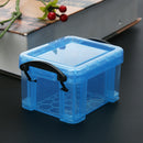 Cute Plastic Storage Boxes Home Furnishing Trumpet Mini Lock Box Organizer Blue