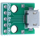 1pcs Micro-USB to Dip the femal B-type Micro-5p PTP Adapter Board 1.56*1.33
