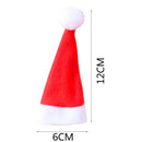 Christmas Hat and Knif Set Xmas Gifts Knit Non-woven Cap Ornaments