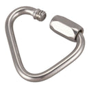 Stainless Steel Screw Gate Rock Lock Climbing Gear Carabiner 3.5MM