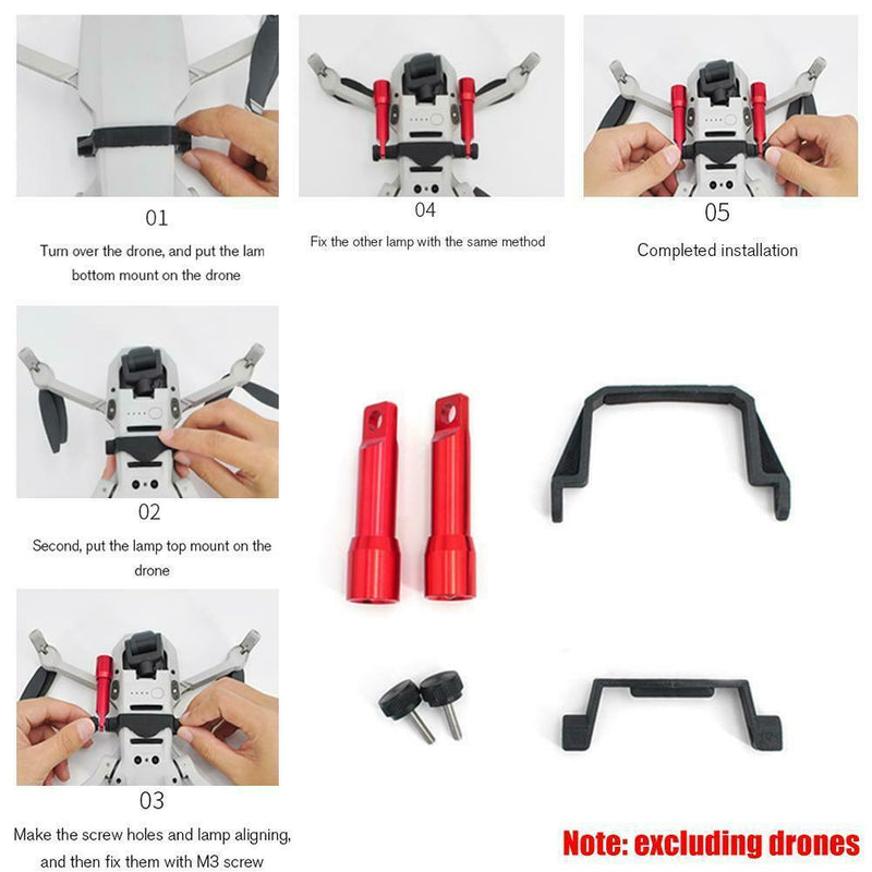 1 Set LED Night Flight Light Lamp Height Searchlight For DJI Mavic Mini Drone