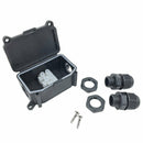 IP66 Waterproof Outdoor 2 Cable PG9 Black Plastic Connector Gland Electrica
