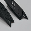 2pcs Black Unisex Mohawk  Horns Accessories Racing Dirtbike With Tapes