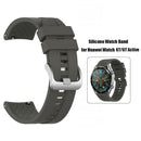 Sports Silicone Watch Band for Huawei Watch GT/GT Active 46mm (Dark Grey) A