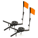 2pcs Outdoor Winter Ice Fishing Rod Flags Tip-Up Fishing Tackle Orange
