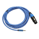 3.5mm Male to 3 Pin XLR Female Plug Connector Cable for Microphone Camera