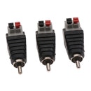 Male Power Balun Connector Adapter Plug Jack Socket For TV Audio Cable