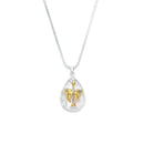 1pc Teardrop Crystal Cross Carved Necklace Engagement Wedding Jewelry Pendan Gw