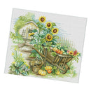 Villa Landscape Printed Cross Stitch Kit for Adults Stamped Cottage Pattern