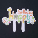 8pcs/Lot Children Kids Happy Birthday Party Cupcake Toppers Cake Bake Decor