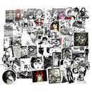 56Pcs Horror Comics Stickers Japanese ITO leap second Laptop Luggage D NT3C
