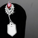 500pcs Price tags with strings Hanging Rings Jewelry Sale Display - White a