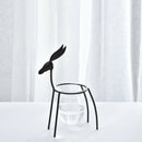 European Iron Deer Flower Vase Creative Hydroponic Container Glass Living R
