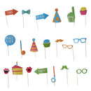 Photo Booth Props Kit for Wedding Photo Shoots Special Events Party (20Pcs)