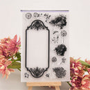 Beautiful Flower Fairy transparent silico clear rubber stamp cling diary decor #
