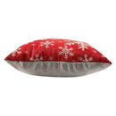 Beautiful Shadow Various Snowflakes Red Creative Wooden Texture Background  H2K7